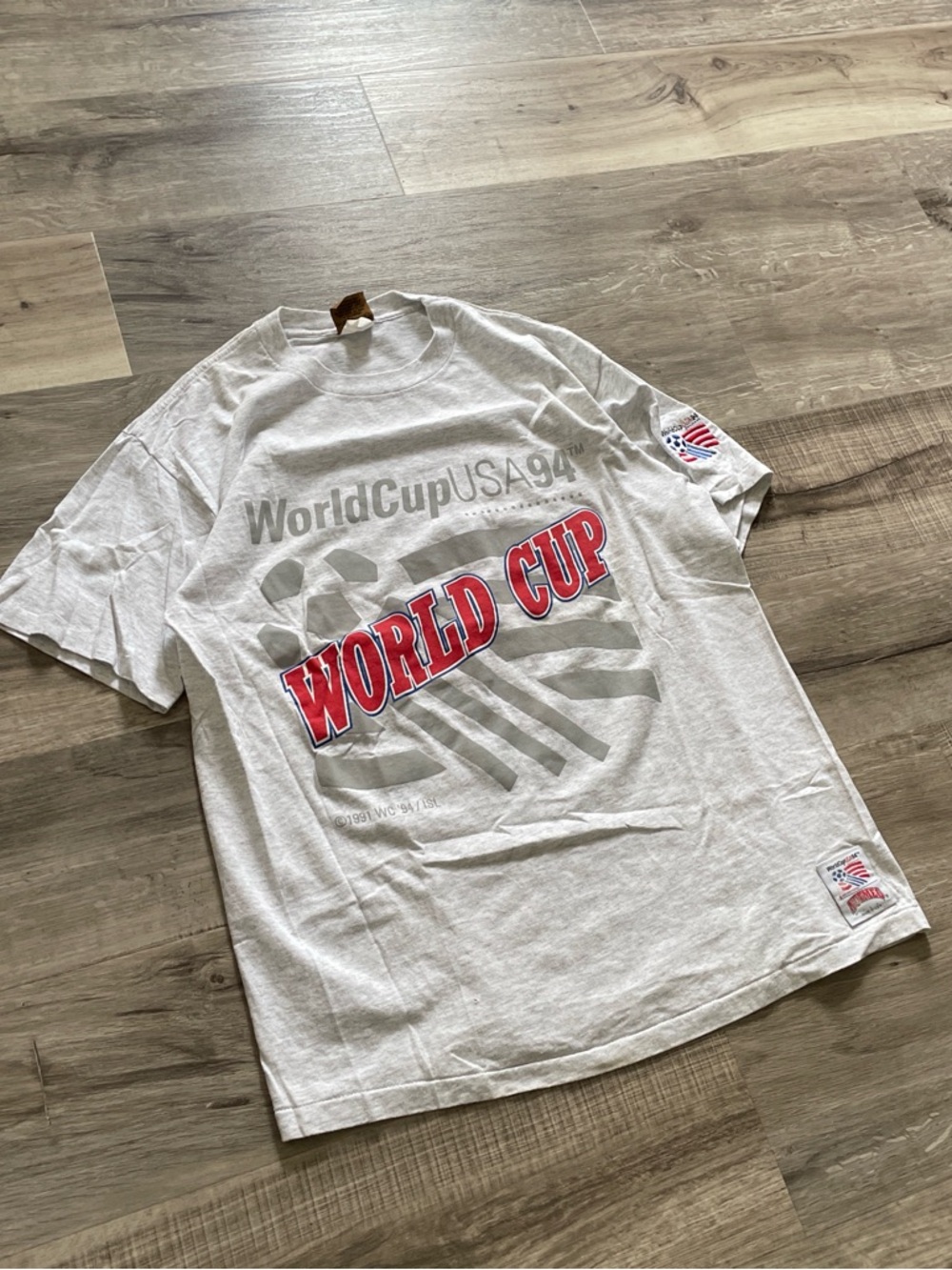 World Cup USA '94 Graphic Tee - White with Red Accents